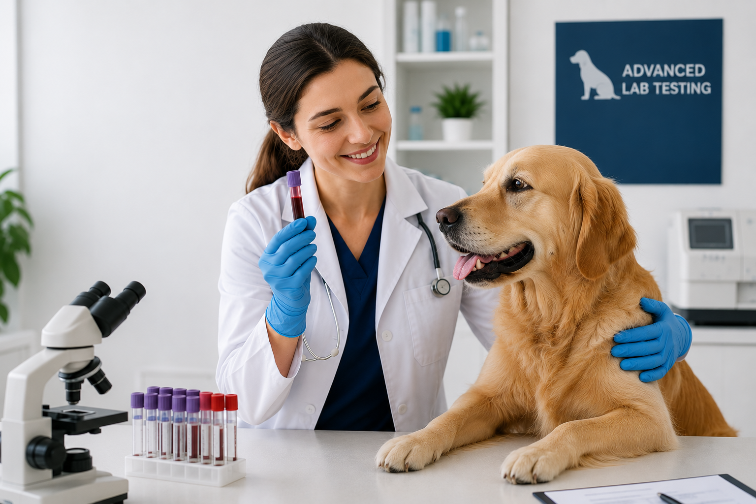 Veterinary diagnostic laboratory for dogs and cats